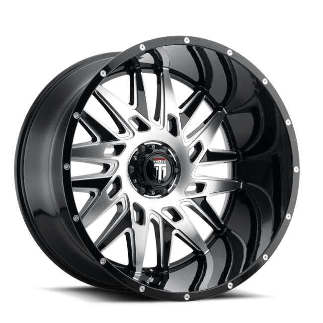 At184-261497bm-m American Truxx Dna At184 Black/machined 26x14 8-180 -76mm 125.2mm