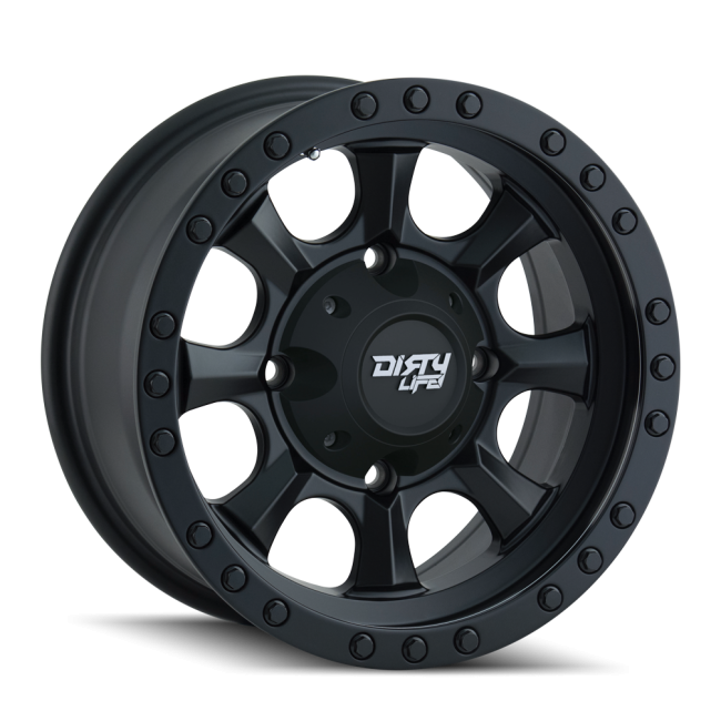 [new Cap] Dirty Life Ironman 9300 Matte Black/black Beadlock 14x7 4-156 13mm 131.1mm