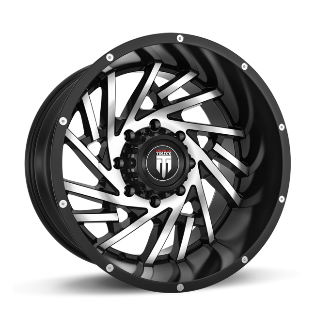At161-21252bm American Truxx Web At161 Black/machined 20x12 6-135 -44mm 87.1mm
