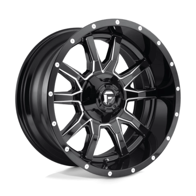 Fuel 1pc D627 Vandal Gloss Black Milled 20x10 (-18) 5x114.3/5x127