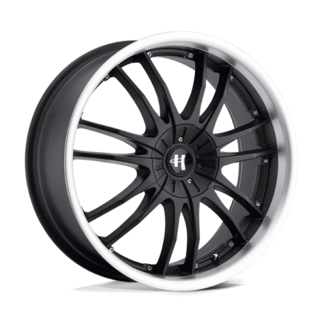Helo He845 Gloss Black Machined 17x7.5 (+42) Blank