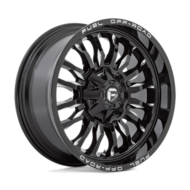 Fuel 1pc D795 Arc Gloss Black Milled 20x10 (-18) 8x165.1