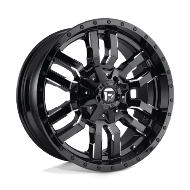 Fuel 1pc D595 Sledge Gloss Black Milled 20x10 (-18) 8x165.1