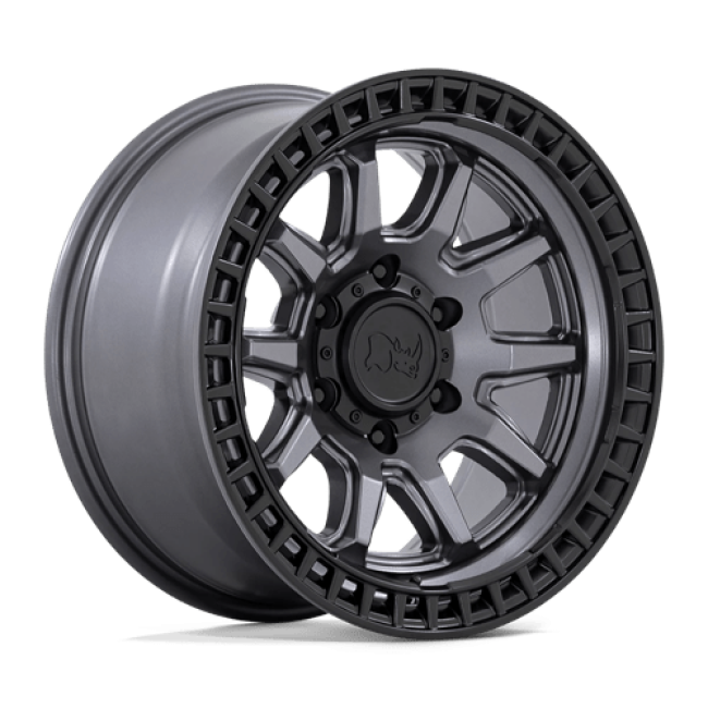 Black Rhino Calico Matte Gunmetal With Matte Black Lip 17x8.5 (+34) 5x120