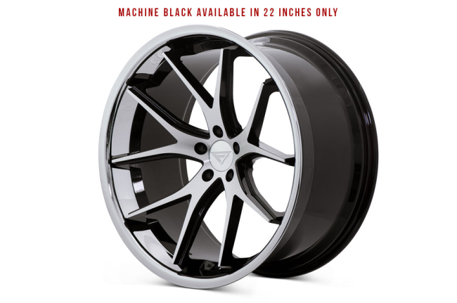 Ferrada FR2 Machine Black / Chrome Lip 20x8.5 (+35)    5x114