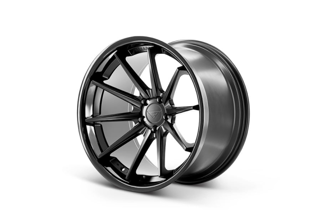 Ferrada FR4 Matte Black / Gloss Black Lip. CB 72.56 19x10.5 (+42)    5x120
