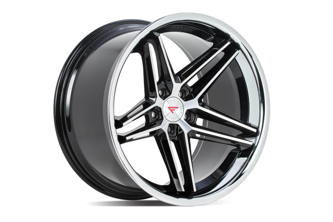 Ferrada CM1 Machine Black / Chrome Lip 20x9 (+25)    5x114
