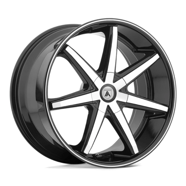 Asanti Black Abl-9 Machined Face With Black Lip 20x10 (+38) 5x127