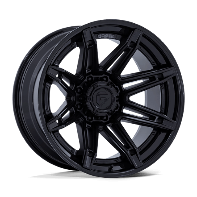 Fuel 1pc Fc401 Brawl Matte Black With Gloss Black Lip 22x10 (-18) 8x180
