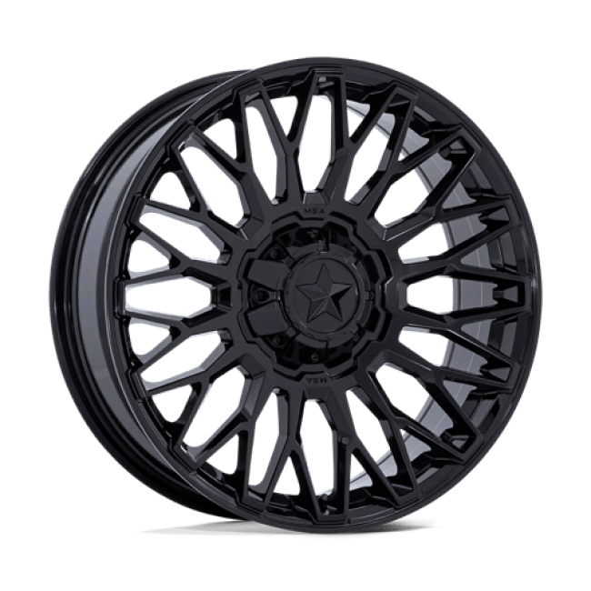 Msa Offroad Wheels M50 Clubber Gloss Black 15x7 (+10) 4x137/4x156