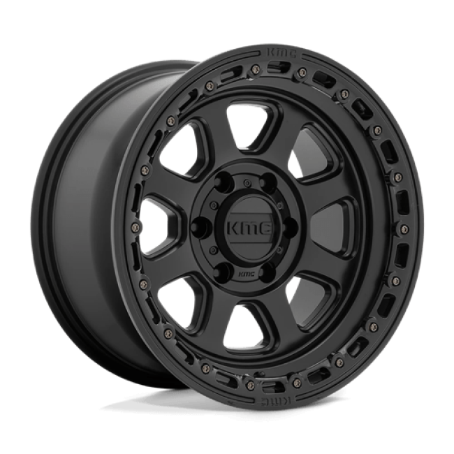 Kmc Km548 Chase Satin Black With Gloss Black Lip 18x9 (+0) 8x180