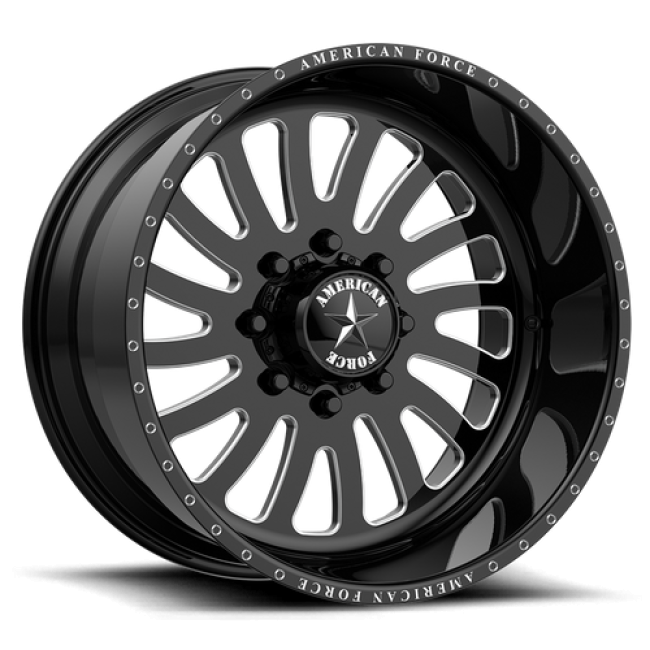 American Force Afw 74 Octane Ss Gloss Black Machined 22x11 (+0) 6x139.7