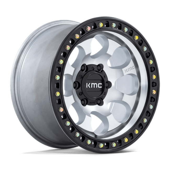 Kmc Km550 Riot Sbl Machined With Satin Black Lip 17x9 (-12) 6x139.7