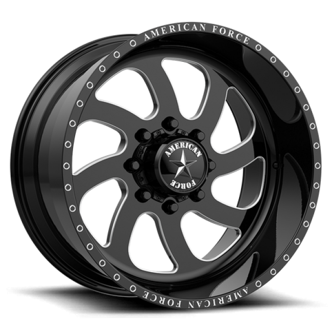 American Force Afw 76 Blade Ss Gloss Black Machined 22x11 (+0) 6x139.7