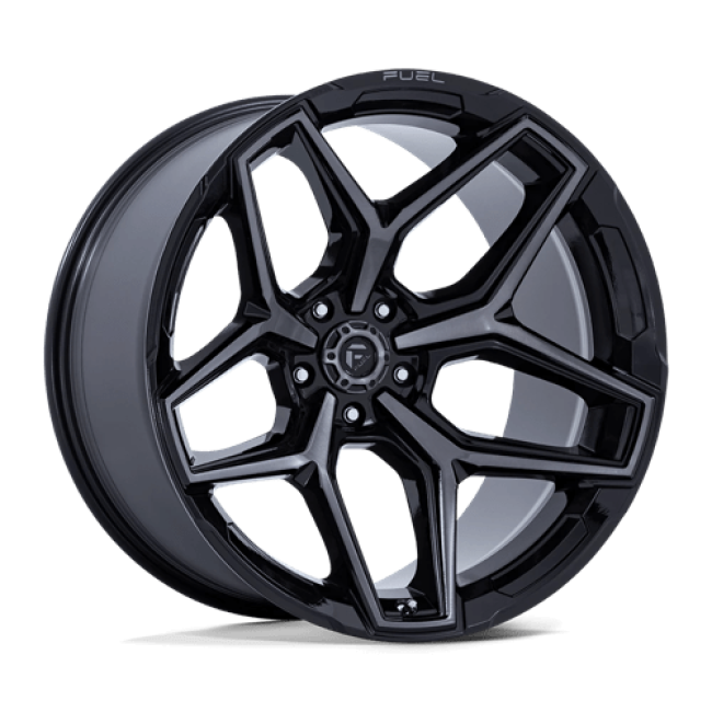 Fuel 1pc Flux Gloss Black Brushed Face With Gray Tint 17x9 (+1) 5x127