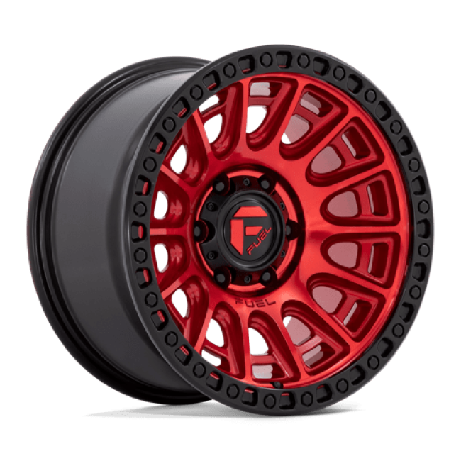 Fuel 1pc D834 Cycle Candy Red With Black Ring 17x8.5 (+25) 6x135