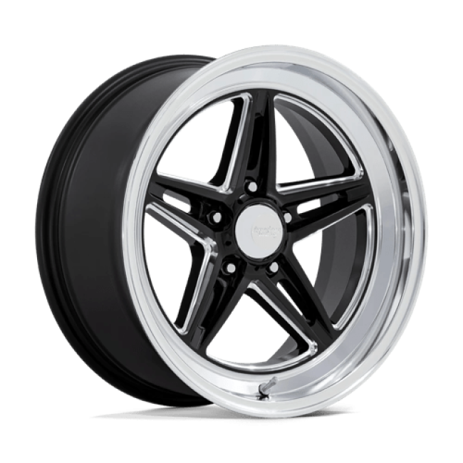 American Racing Vintage Vn514 Groove Gloss Black Milled With Diamond Cut Lip 20x10 (+6) 5x127