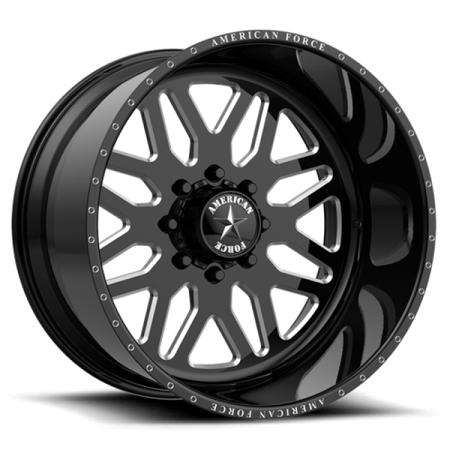 American Force Afw B02 Trax Ss Gloss Black Machined 20x14 (-73) 6x139.7