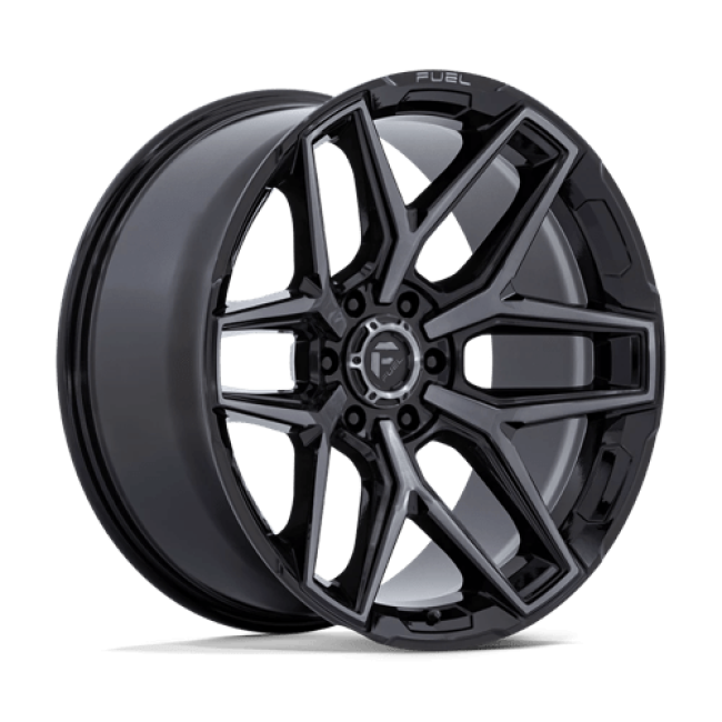 Fuel 1pc Flux Gloss Black Brushed Face With Gray Tint 22x9.5 (+20) 6x139.7