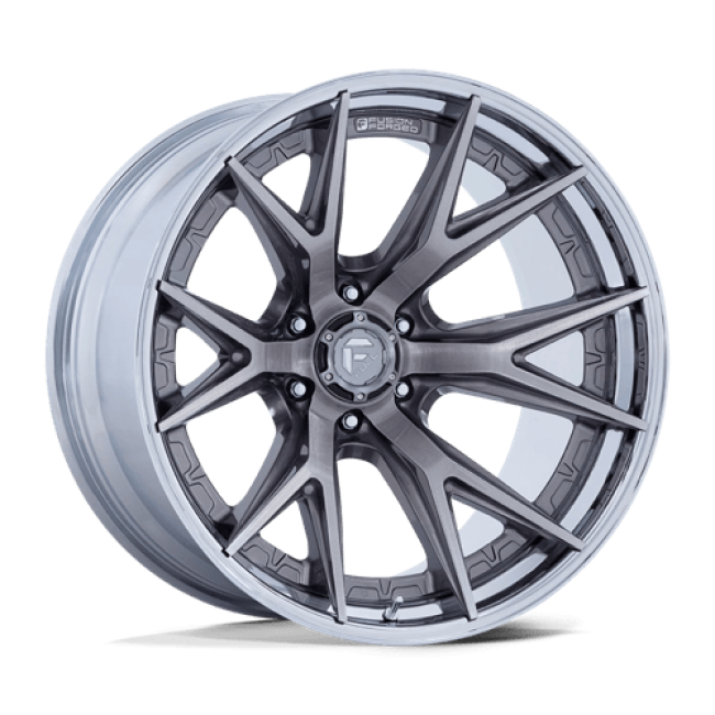Fuel 1pc Fc402 Catalyst Platinum With Chrome Lip 20x10 (-18) 6x135