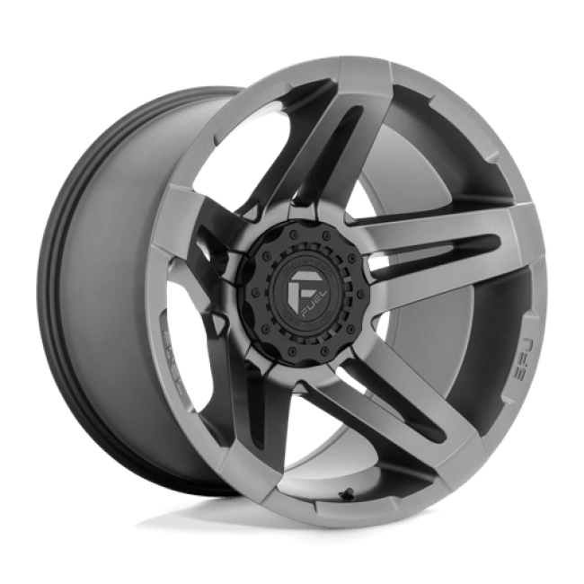 Fuel 1pc D764 Sfj Matte Gun Metal 20x10 (-18) Blank