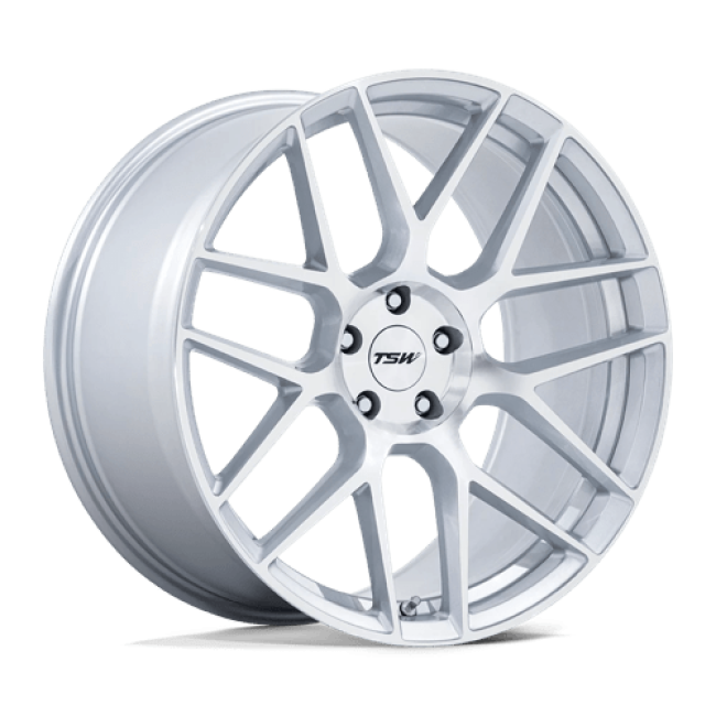 Tsw Tw002 Lasarthe Gloss Silver Machined 18x10.5 (+25) 5x114.3