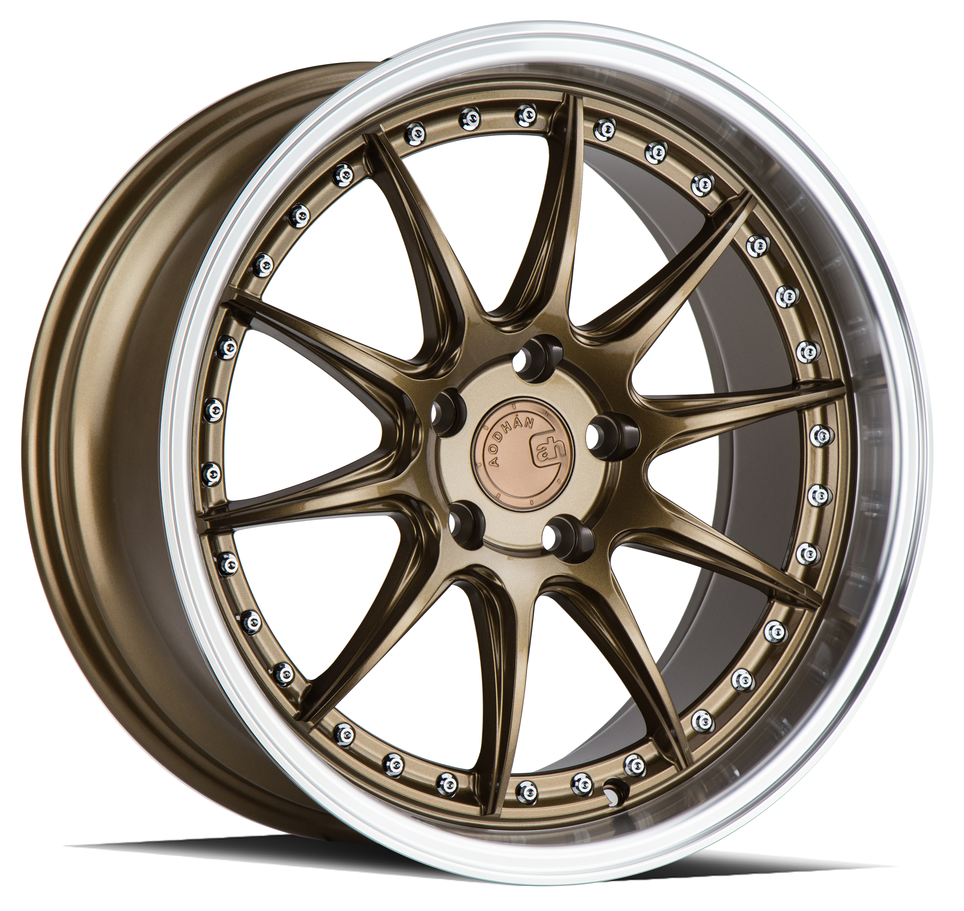 Aodhan DS07 Bronze w/Machined Lip 19x8.5 (+35)5x114.3