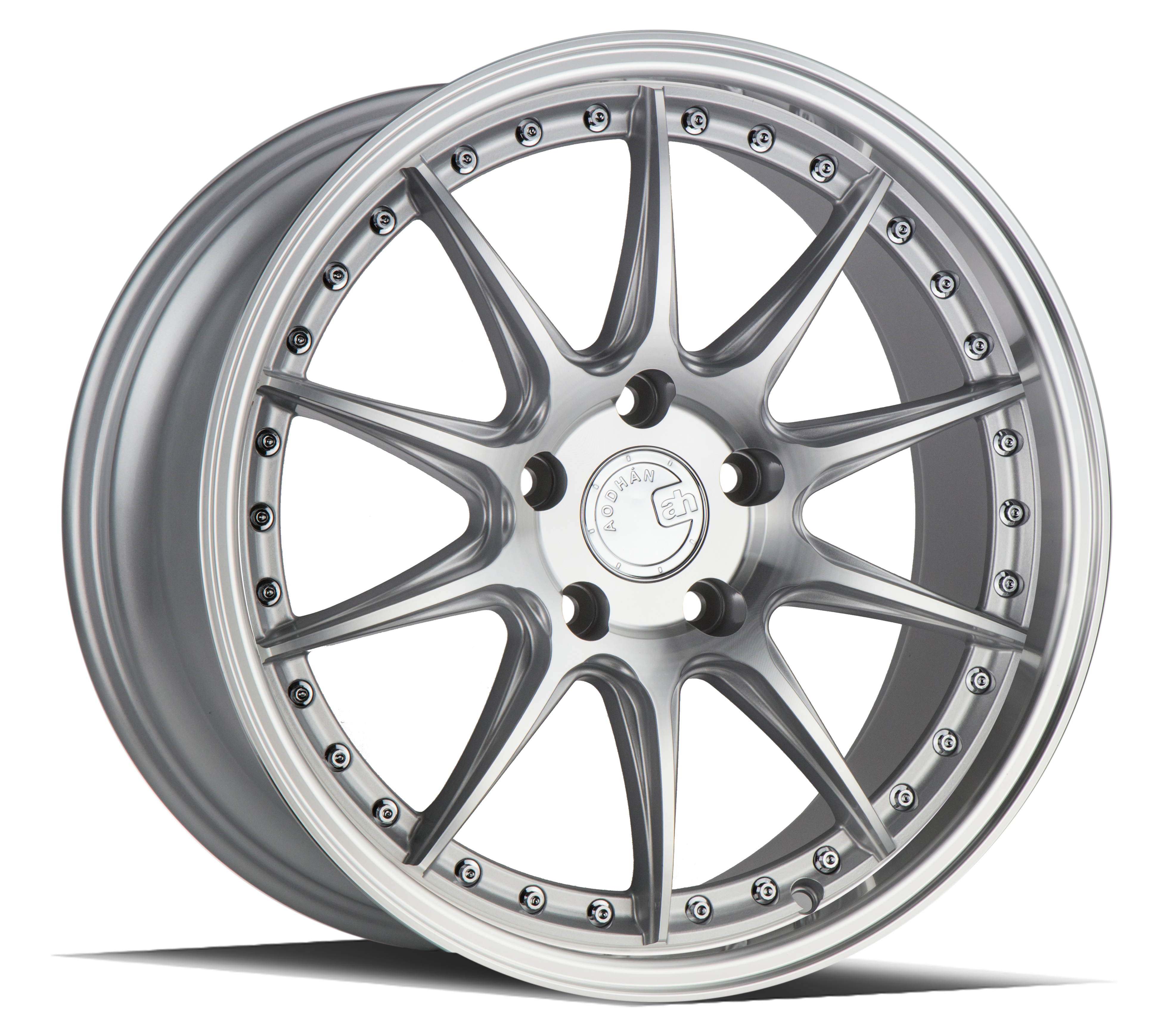 Aodhan DS07 Silver w/Machined Face 19x8.5 (+35)5x114.3