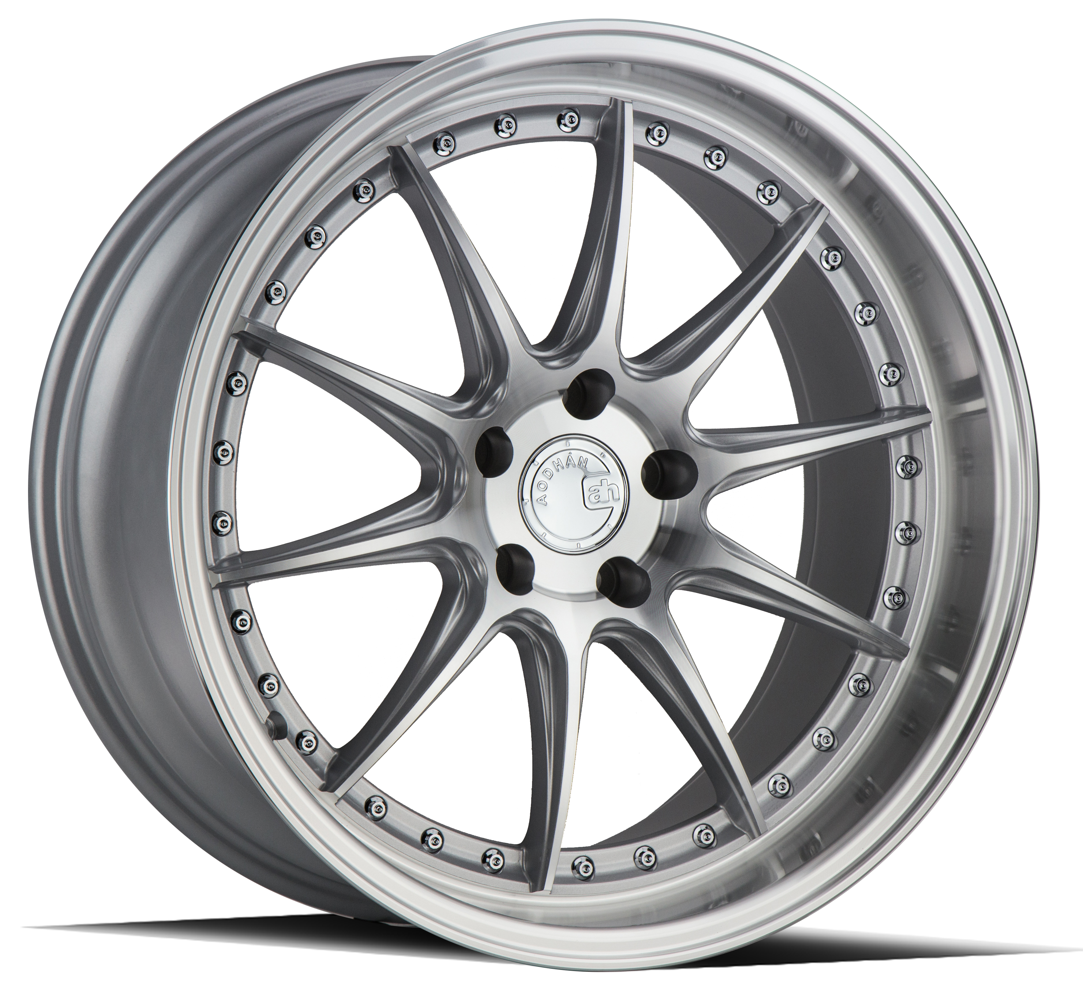 Aodhan DS07 Silver w/Machined Face 19x9.5 (+30)5x114.3