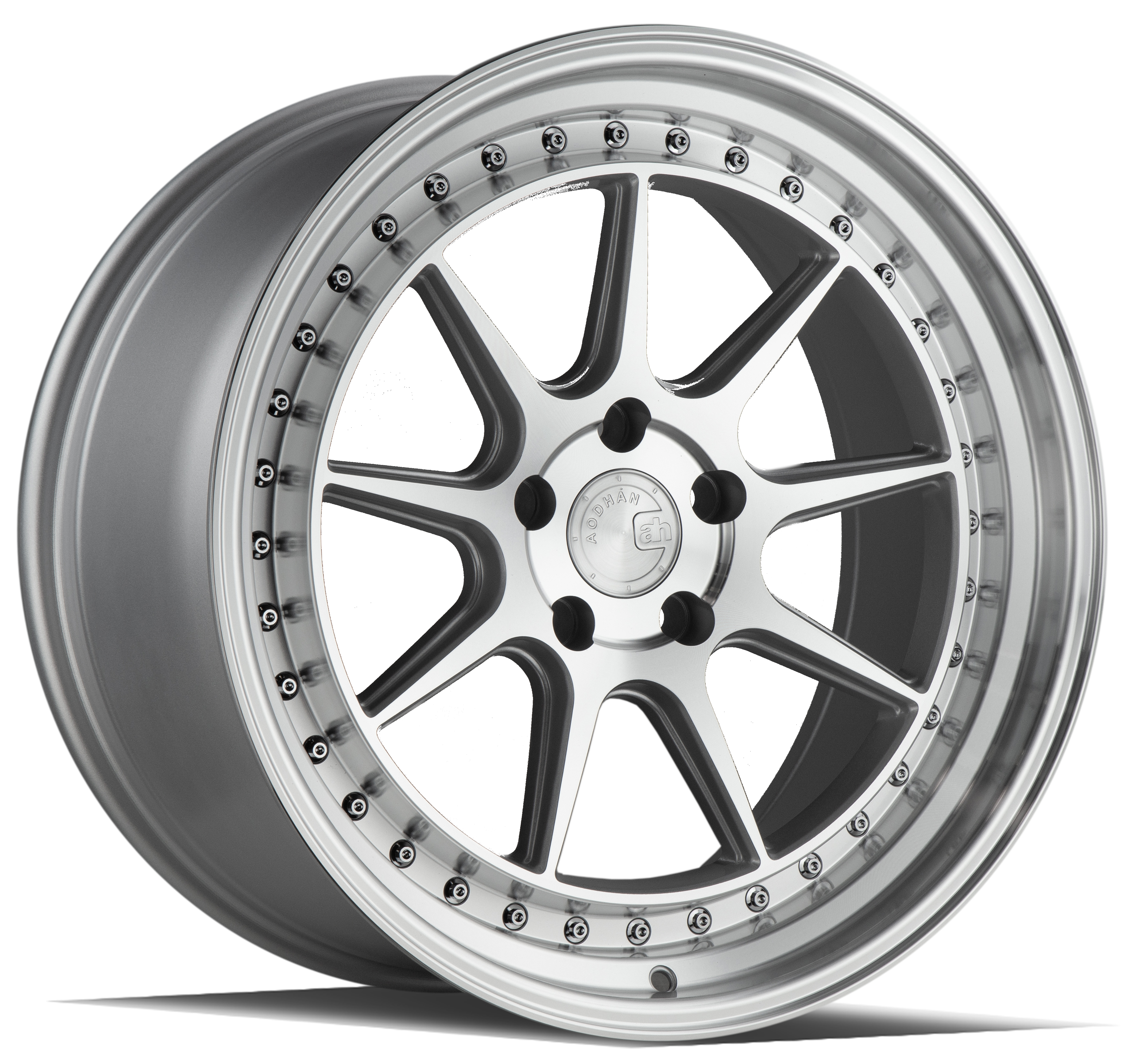 Aodhan DS-X Silver w/Machined Face 18x9.5 (+35)5x100