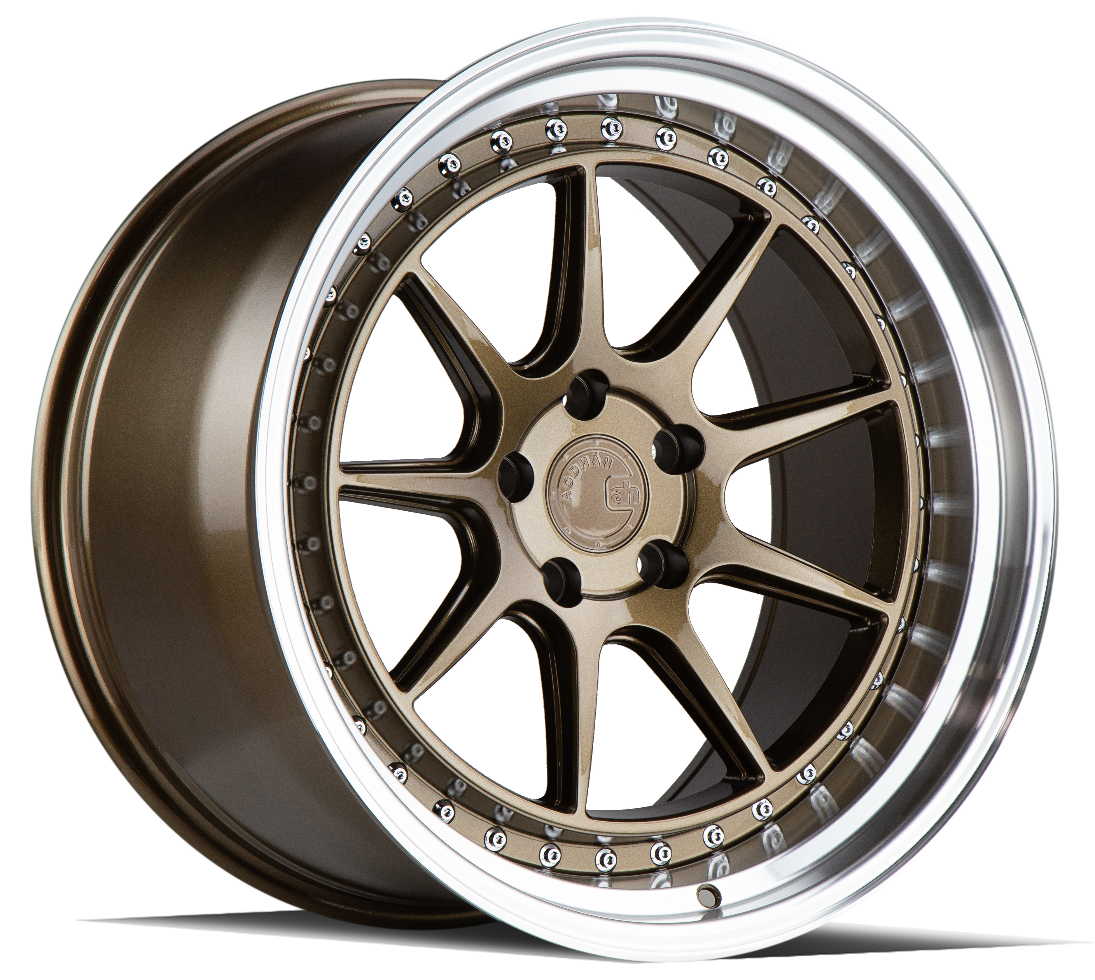 Aodhan DS-X Bronze w/Machined Lip 19x11 (+22)5x114.3