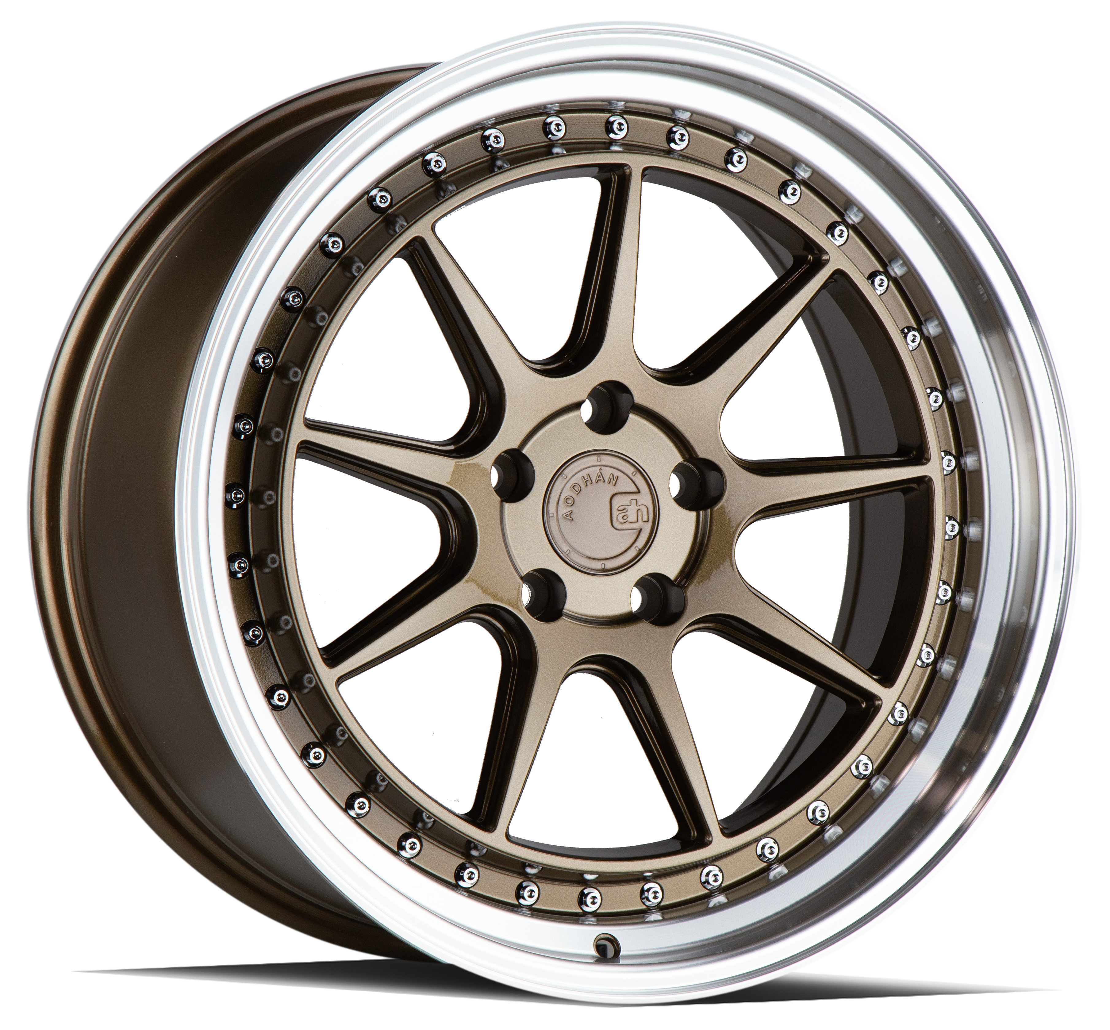 Aodhan DS-X Bronze w/Machined Lip 19x9.5 (+30)5x114.3