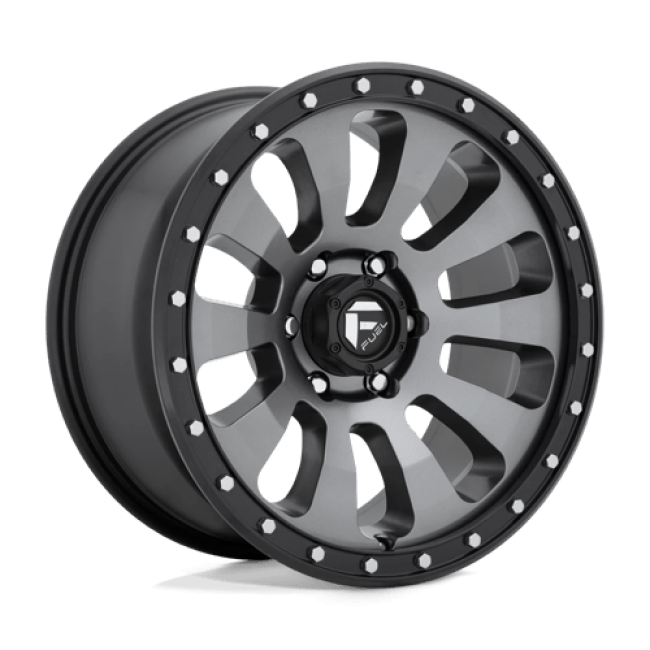 Fuel 1pc D648 Tactic Matte Gun Metal Black Bead Ring 18x9 (+20) 6x139.7