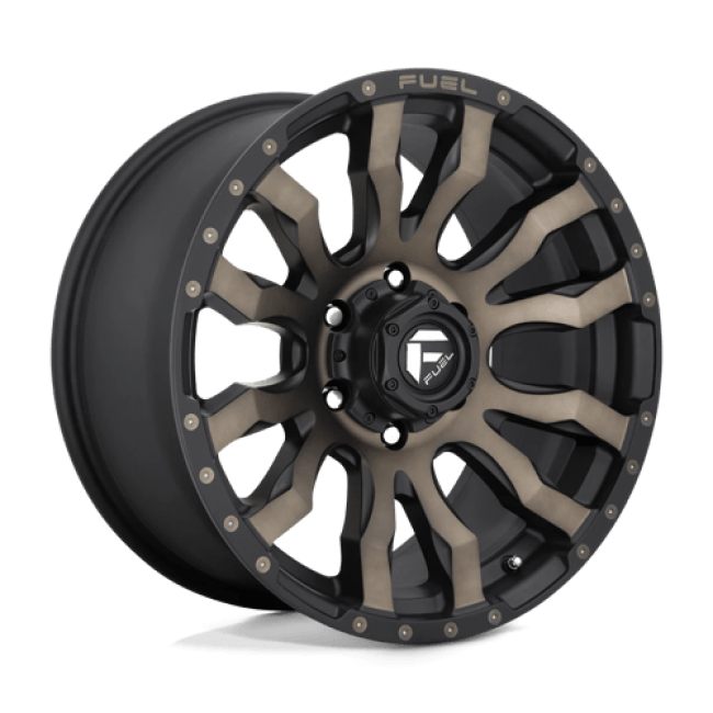 Fuel 1pc D674 Blitz Matte Black Double Dark Tint 22x12 (-44) 8x180