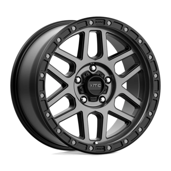 Kmc Km544 Mesa Satin Black With Gray Tint 18x9 (+25) 5x150