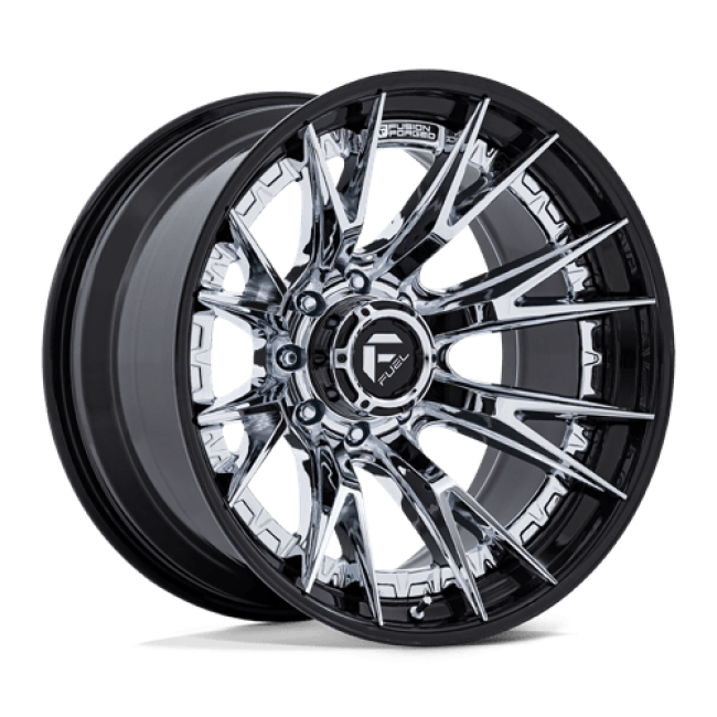 Fuel 1pc Fc402 Catalyst Chrome With Gloss Black Lip 22x12 (-44) 8x180