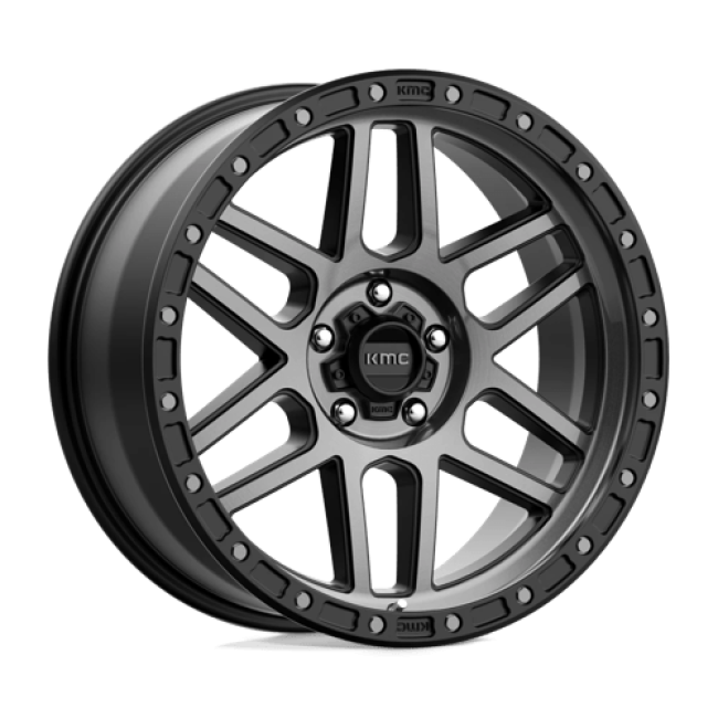 Kmc Km544 Mesa Satin Black With Gray Tint 17x9 (-12) 5x150