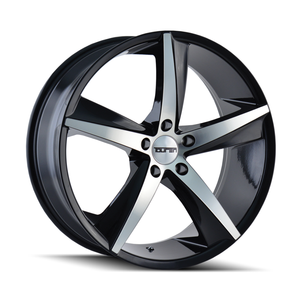 Touren Tr72 3272 Black Machined 17x7.5 5-114.3mm 72.62mm