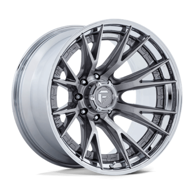 Fuel 1pc Fc402 Catalyst Platinum With Chrome Lip 22x12 (-44) 8x165.1