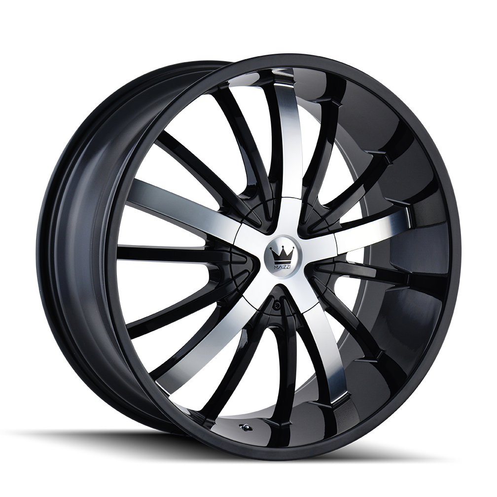 Mazzi Essence 364 Black Machined 24x9.5 5-127/5-139.7mm 87mm