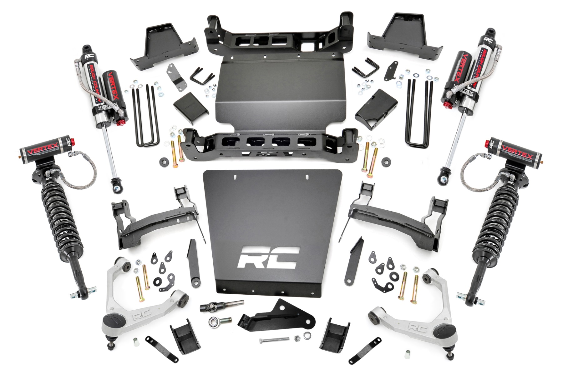 7 Inch Stamped Steel LCA Lift Kit | Forged UCA | Bracket | Vertex | Chevy/GMC 1500 (16-18)