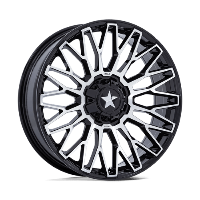 Msa Offroad Wheels M50 Clubber Gloss Black Machined 20x7 (+0) 5x114.3