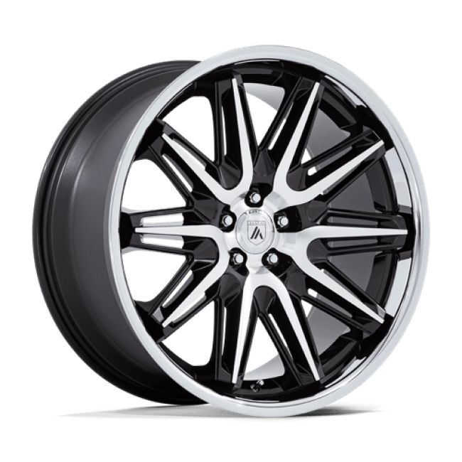 Asanti Black Abl-47 Imperator Gloss Black Machined With Ss Lip 20x9 (+27) 5x112