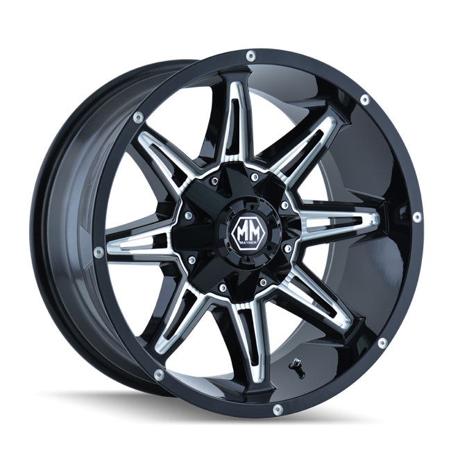 Mayhem Rampage  8090 Black 20x9 8-165.1mm 130.8mm
