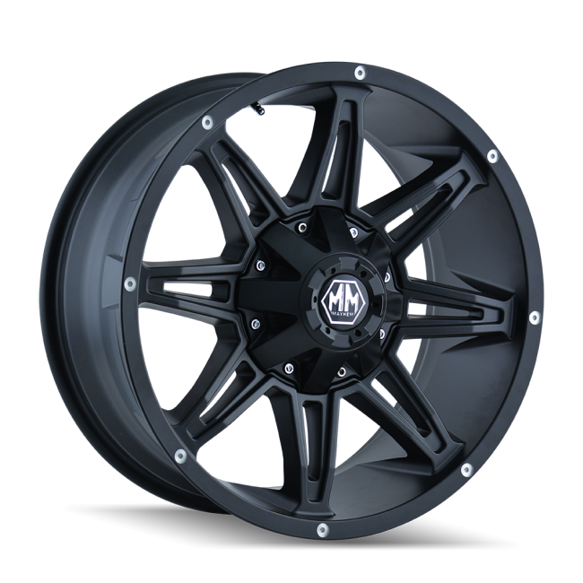 Mayhem Rampage  8090 Black 18x9 8-170mm 130.8mm