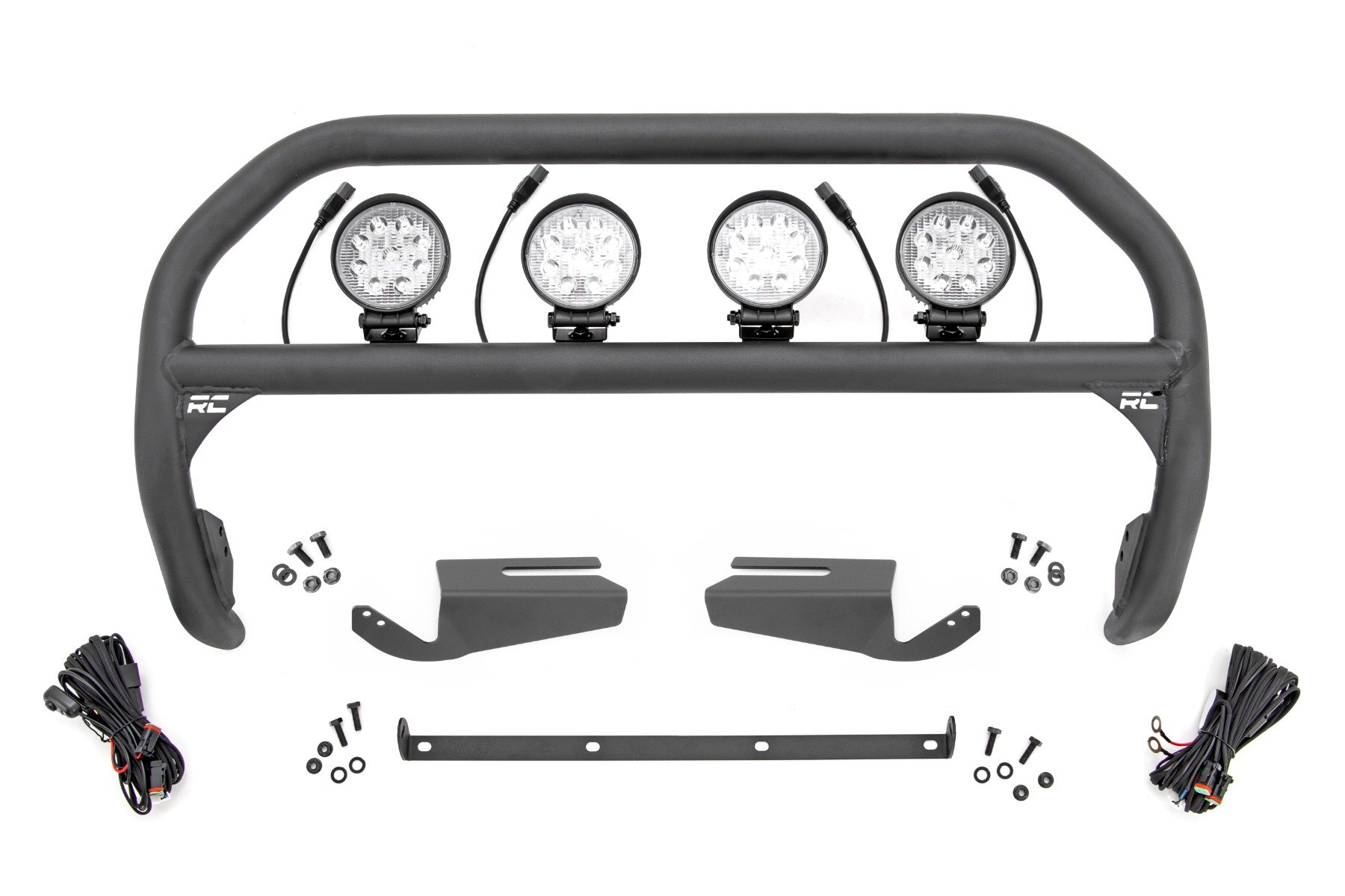 Nudge Bar | 4 Inch Round Led (x4) | OE Modular Steel | Ford Bronco 4WD (21-24)