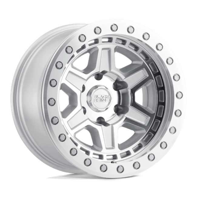 Black Rhino Reno Silver W/ Mirror Face & Silver Bolts 17x9 (+0) 6x139.7