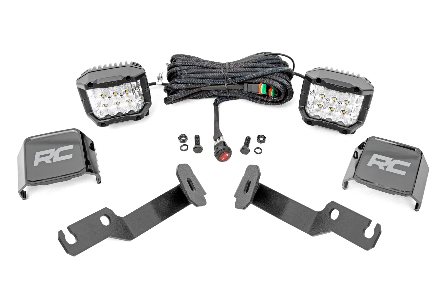 LED Light Kit | Ditch Mount |  3" OSRAM | Wide | Toyota Tacoma (05-15)