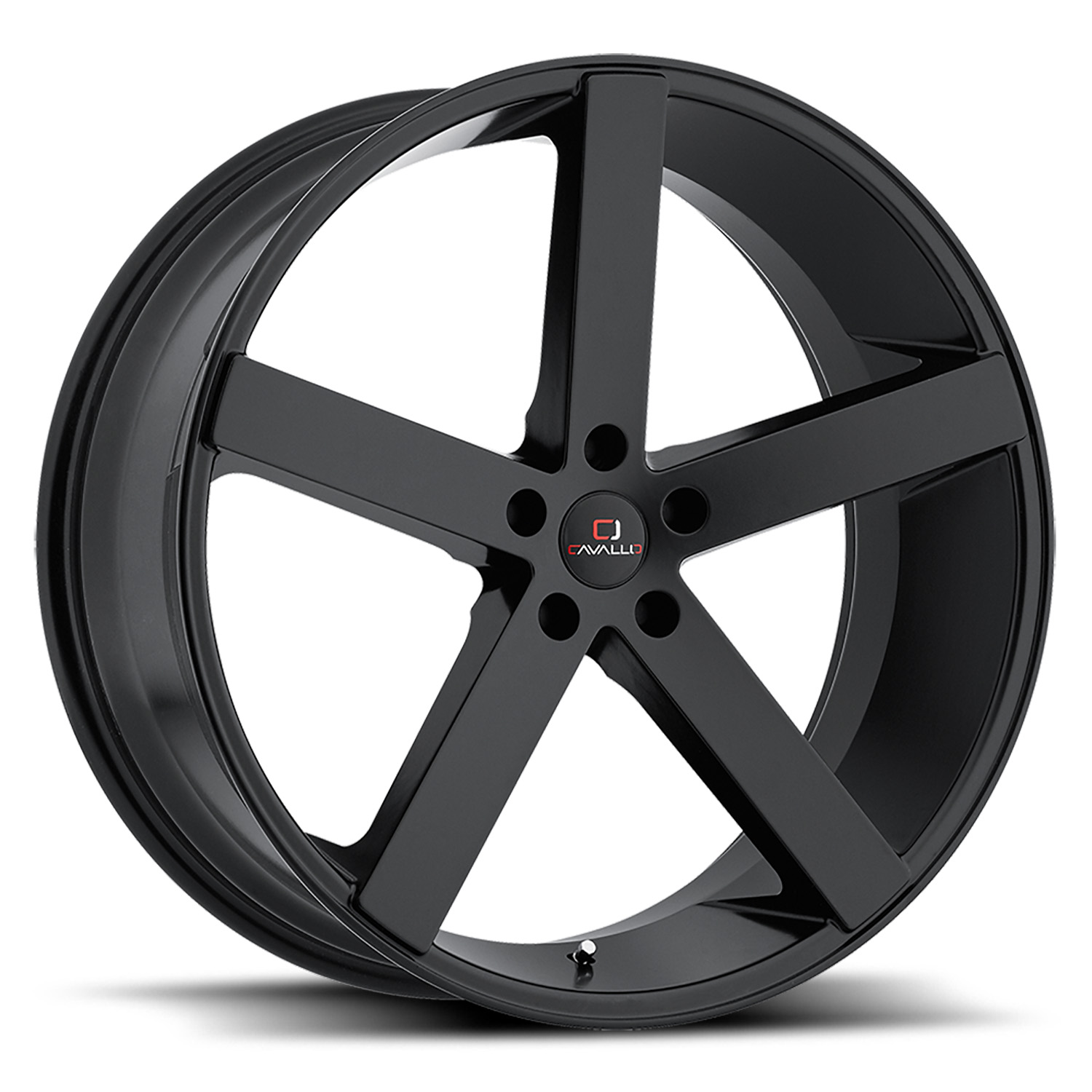 Cavallo Clv-5 Gloss Black 24x9 (+18) Blank 5x