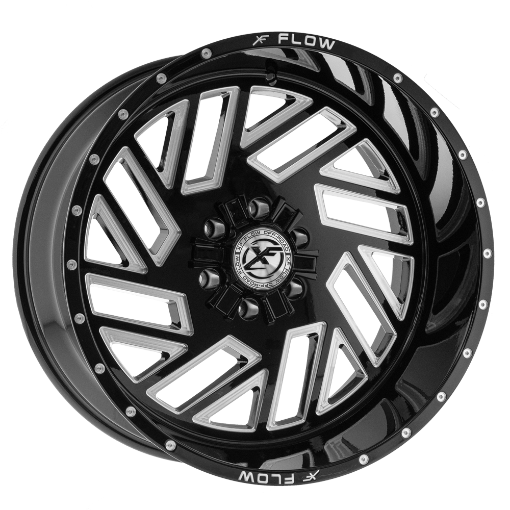 XFX Flow XFX-304 Gloss Black & Milled 22x12 (-44)5x139.7